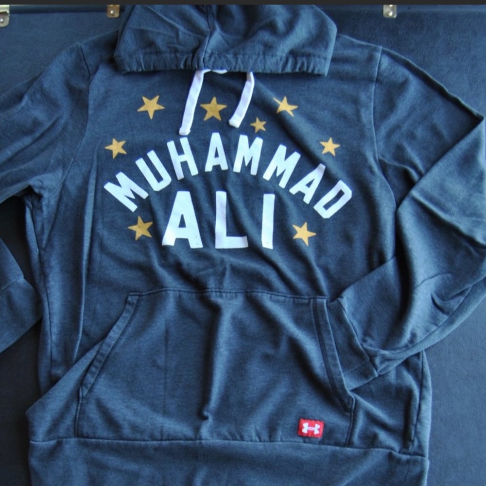 Muhammad Ali Roots of Fight Under Armour Pull over Hoodie Large